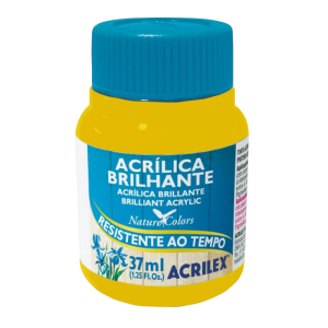 TINTA ACRILICA BRILHANTE 37ML AMARELO OURO ACRILEX