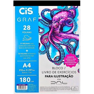 BLOCO TÉCNICO ILUSTRAÇÃO A4 28FLS 180G GRAF CIS