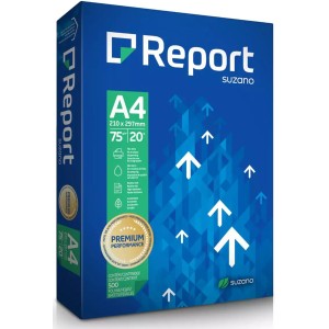 PAPEL SULFITE A4 75GR C/500 FOLHAS BRANCO REPORT