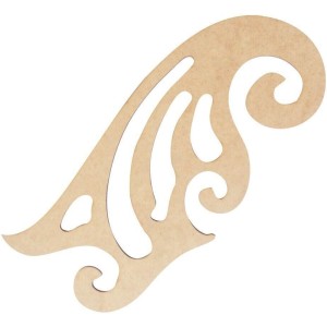 RÉGUA TÉCNICA 32CM FURSAN CURVA FRANCESA MDF HP