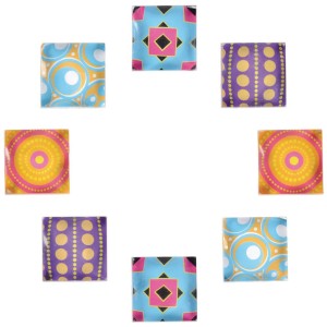 IMA QUADRADO DECORADO C/8 UNIDADES TILIBRA