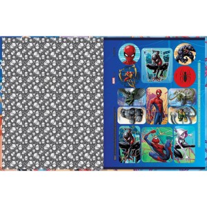 CADERNO QUADRICULADO BROCHURA 10X10MM 40FLS HOMEM ARANHA TILIBRA
