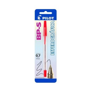 Caneta Esferografica 0.7mm BP-S Vermelha Blister PILOT