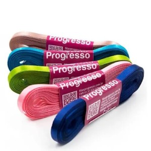 FITA DE CETIM 07MM X 10MT - N°1 - CORES 