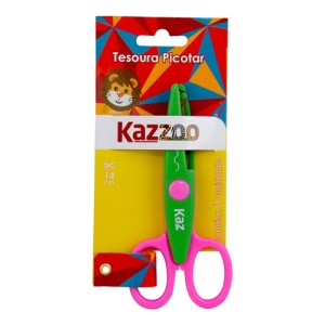 TESOURA DE PICOTAR 14CM CORES KZ912658 KAZ