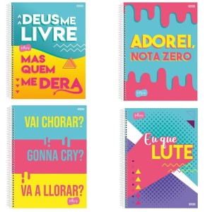 CADERNO UNIVERSITARIO 1 MATERIA 80FLS LOLLIPOP SAO DOMINGOS