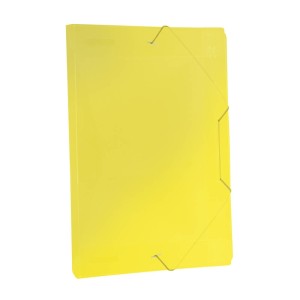 Pasta Plastica Aba Com Elastico 1/4 Pequena 250X165MM Lombada 20MM Amarela Ref.1018 Acp