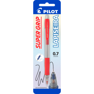 LAPISEIRA 0.7MM SUPER GRIP VERMELHA BLISTER PILOT