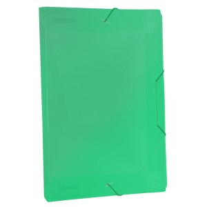 Pasta Plastica Aba Com Elastico Oficio 245x335mm Lombada 20mm Verde  Ref.502PP-VD DAC