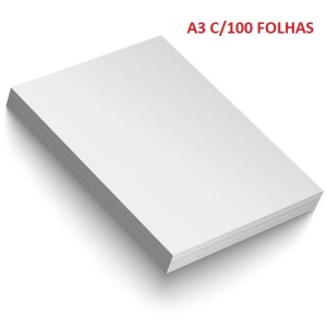 PAPEL SULFITE A3 75GR C/100 FOLHAS BRANCO REPORT