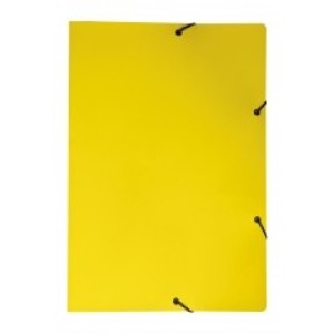 Pasta Papelao Aba Com Elastico Amarela 230X340mm Fina Ref.2004.AM POLYCART
