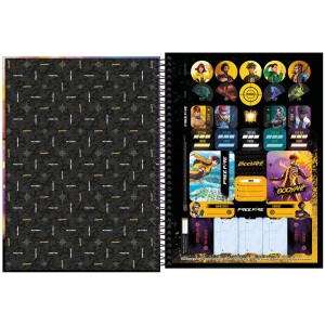 CADERNO UNIVERSITARIO 10 MATERIA 160FLS FREE FIRE TILIBRA