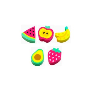 Borracha Fantasia Mini Frutas Com 20 CIS