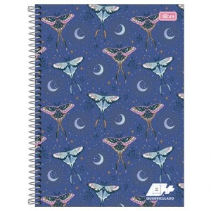 Caderno Quadriculado Espiral 10x10mm 96fls Universitario D+ Capa Dura TILIBRA