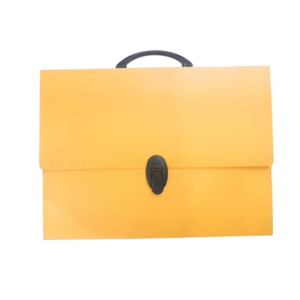MALETA A4/OF.POLIONDAS AMARELA 380X280X45MM KAZ