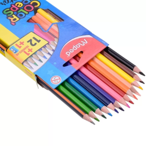 LAPIS DE COR 12 CORES TRIANGULAR COLOR PEPS + 1 APONTADOR + LAPIS HB MAPED