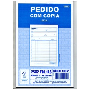 Bloco Pedido de Mesa Medio com Cópia 25x2 50 Folhas – São Domingos