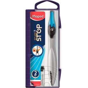 Compasso Escolar de Metal Com Trava Com Grafite Study Stop MAPED