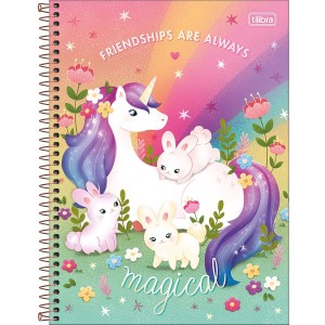 CADERNO UNIVERSITARIO 1 MATERIA 80FLS BLINK UNICORNIO TILIBRA