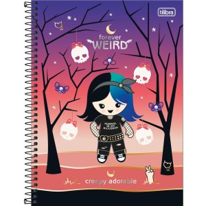 CADERNO UNIVERSITARIO 10 MATERIAS 160FLS PLUSH POISO TILIBRA