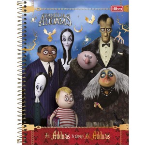 CADERNO UNIVERSITARIO 1 MATERIA 80FLS FAMILIA ADDAM TILIBRA