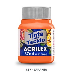 TINTA TECIDO 37ML LARANJA ACRILEX
