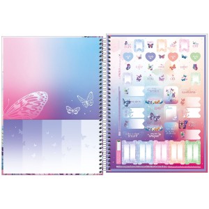 CADERNO UNIVERSITARIO 10 MATERIAS 160FLS DAISY TILIBRA