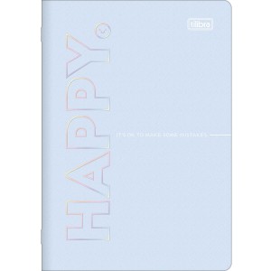 CADERNO COLEGIAL 32FLS HAPPY CAPA FLEXIVEL TILIBRA