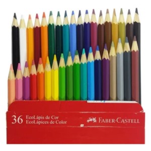 LAPIS DE COR 36 CORES SEXTAVADO FABER CASTELL