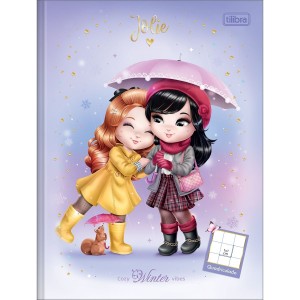 CADERNO QUADRICULADO BROCHURA 10X10MM 40FLS JOLIE TILIBRA
