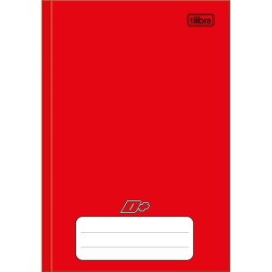 CADERNO BROCHURA PEQUENO 1/4 96FLS VERMELHO D+ TILIBRA