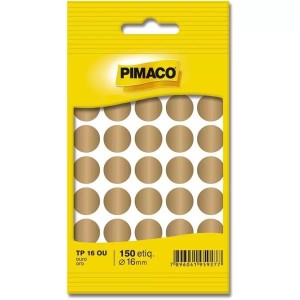 ETIQUETA DIAMETRO 12,0 OURO TP-12 C/210 ETIQUETAS PIMACO