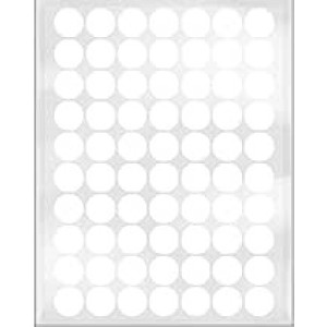 ETIQUETA BOLINHA DIÂMETRO 12,0 BRANCA TP-12 COM 210 MARCA.MENNO