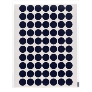 ETIQUETA BOLINHA DIÂMETRO 19,0 PRETO TP-19 COM 105 MENNO