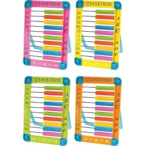 ABACO FECHADO CONTADOR COM 100 BOLINHAS E TRIPE PLASTICO KAZ KZ4388