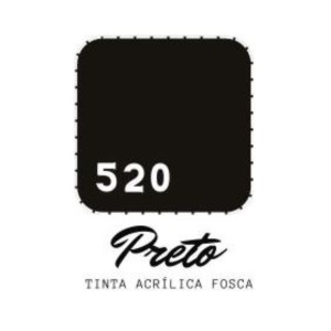 TINTA ACRILICA FOSCA 60ML PRETO ACRILEX