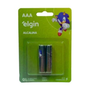 Plha AAA Palito Alcalina C/2 ELGIN