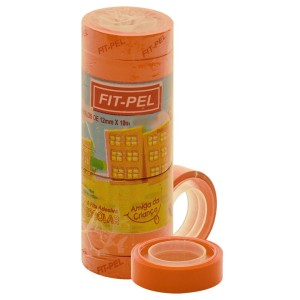 Fita Adesiva Durex 12mmx10m Pacote Com 10 Unidades Colorida FITPEL