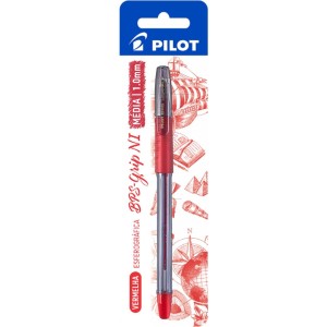 Caneta Esferografica 1.0mm BPS-GRIP Vermelho Blister PILOT