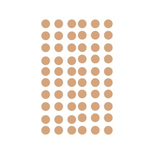 ETIQUETA BOLINHA DIÂMETRO 0,07 LARANJA TP-07 COM 528 TOK DE OURO