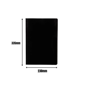 Pasta Papelao Com Grampo Trilho Preta 230X335mm Ref.1868 JUSSARA