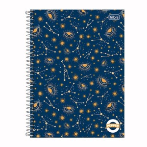Caderno Universitario 1 Materia 80fls Pepper Feminino Capa Dura TILIBRA