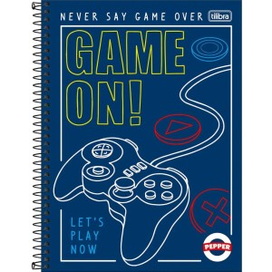 Caderno Universitario 1 Materia 80fls Pepper Masculino Capa Dura TILIBRA