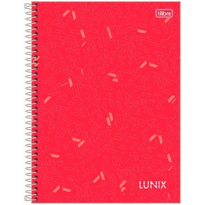 Caderno Universitario 1 Materia 80fls Lunix Cores Capa Dura TILIBRA