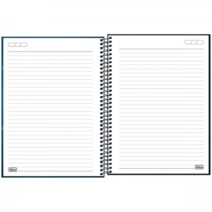 Caderno Universitario 16 Materias 256fls Pepper Feminino Capa Dura TILIBRA