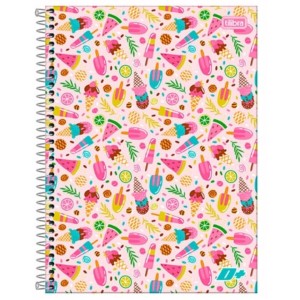 Caderno Universitario 1 Materia 96fls D+ Feminino Capa Dura TILIBRA