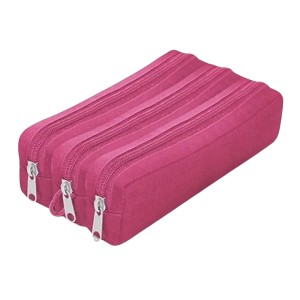Estojo Triplo Rosa - AMW BOLSAS