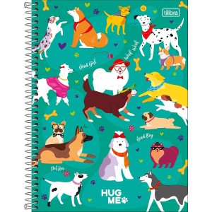Caderno Universitario 10 Materias 160fls Hug Me Capa Dura TILIBRA