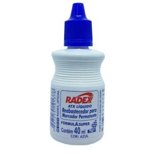 Tinta Reabastecedor Pincel Atomico Permanente 40ml ASUPER RADEX