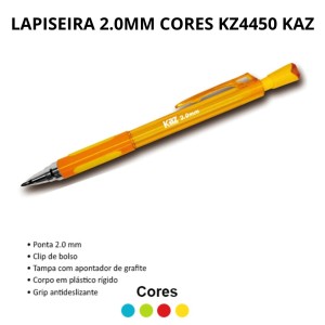 Lapiseira 2.0mm Cores KZ4450 KAZ